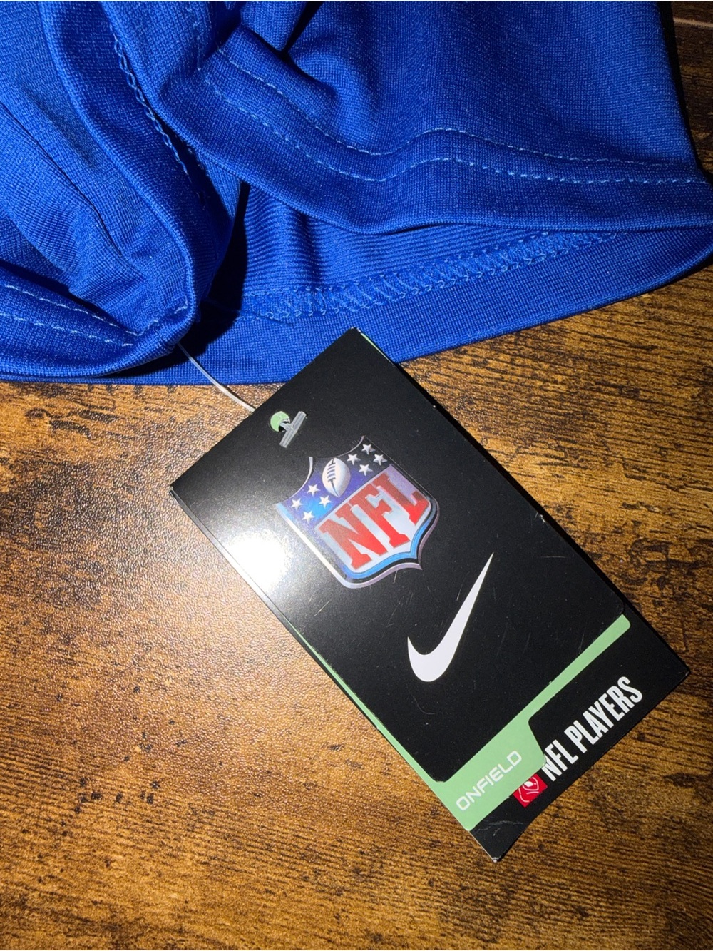 NWT! NFL NY Giants Royal Blue Men's Football Jersey - Jaxson Dart # 6 - Picture 7 of 8